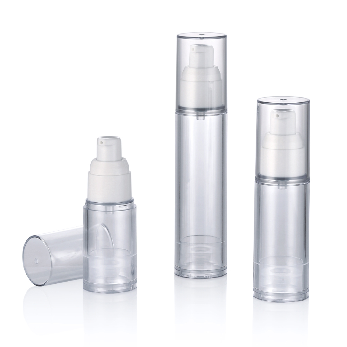 15ml 30ml 50mlボトルエアレスポンプカスタム再利用可能な真空スプレーボトルエアレスクリームボトルと細いスプレーl01-1