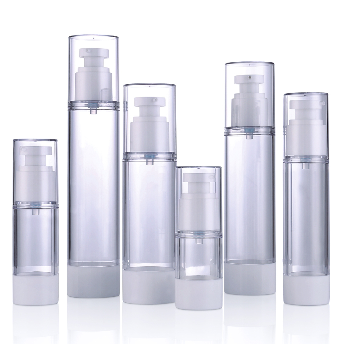15ml 30ml 50ml 80ml 100ml 120mlプラスチックローションボトル環境に優しい化粧品コンテナペットトナーエアレスポンプスプレーボトルL02
