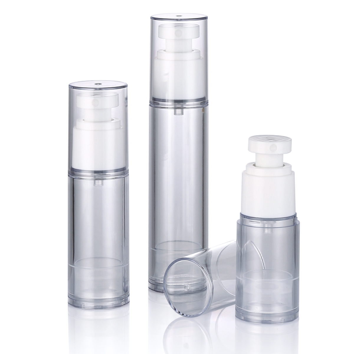 30ml 50ml 60ml 80ml 100mlローション補充可能な化粧品パッケージエアレスセラムポンプボトルL02-1