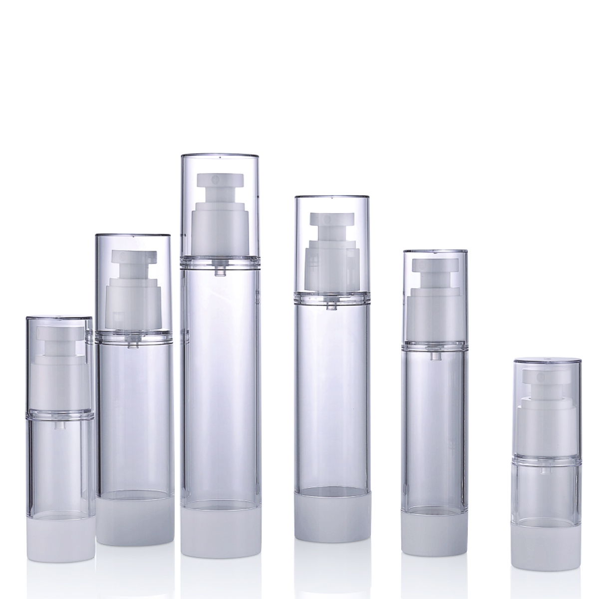 80ml 100ml真空エアレスミストS15ml 30ml 50ml 80ml 100ml120mlプライナポンプ透明PETGボトルスキンケアクリームL02