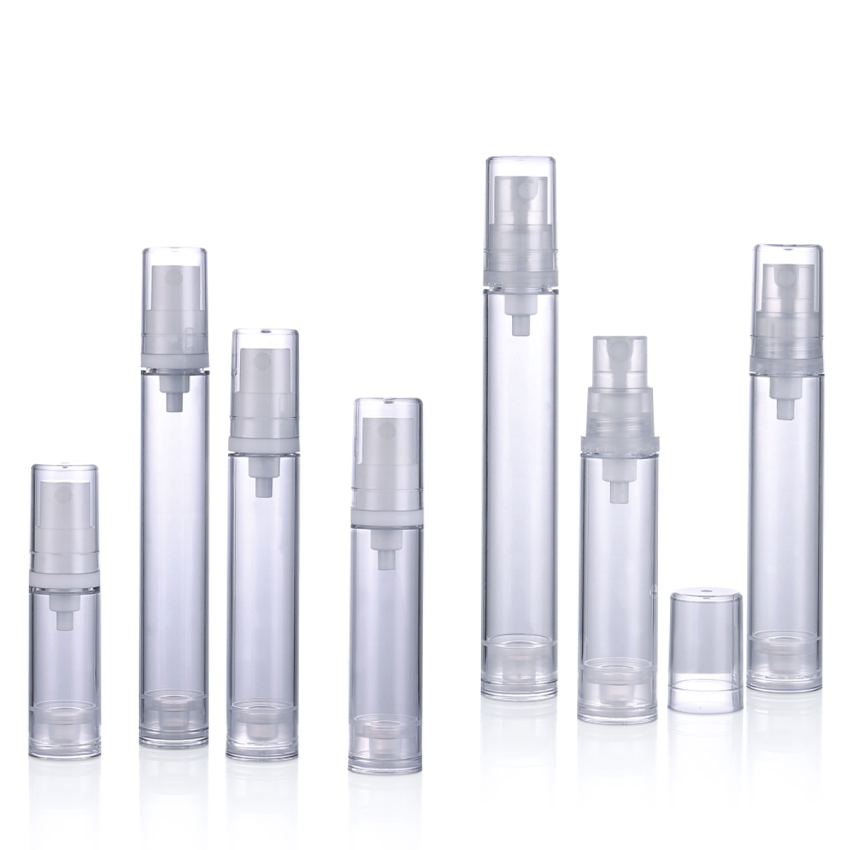 5ml 10ml 12ml 15ml PPスプレーポンプボトルローションエアレスポンプクリームボトルL12